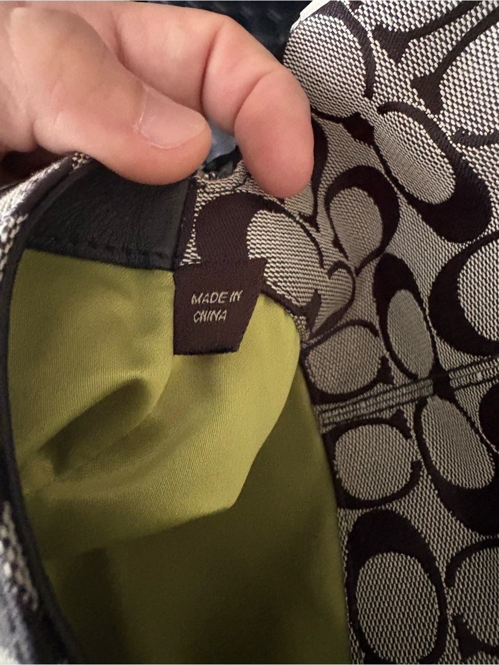 Coach Beige and Brown Signature Canvas Wristlet - Picture 4 of 4